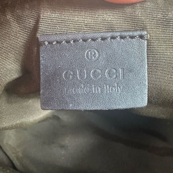 Gucci GG Monogram Brown Canvas Boat Pochette Bag Vintage - Picture 6 of 16